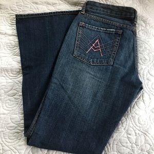 7 For All Mankind Jeans — Pink Bling ‘A’ Pocket